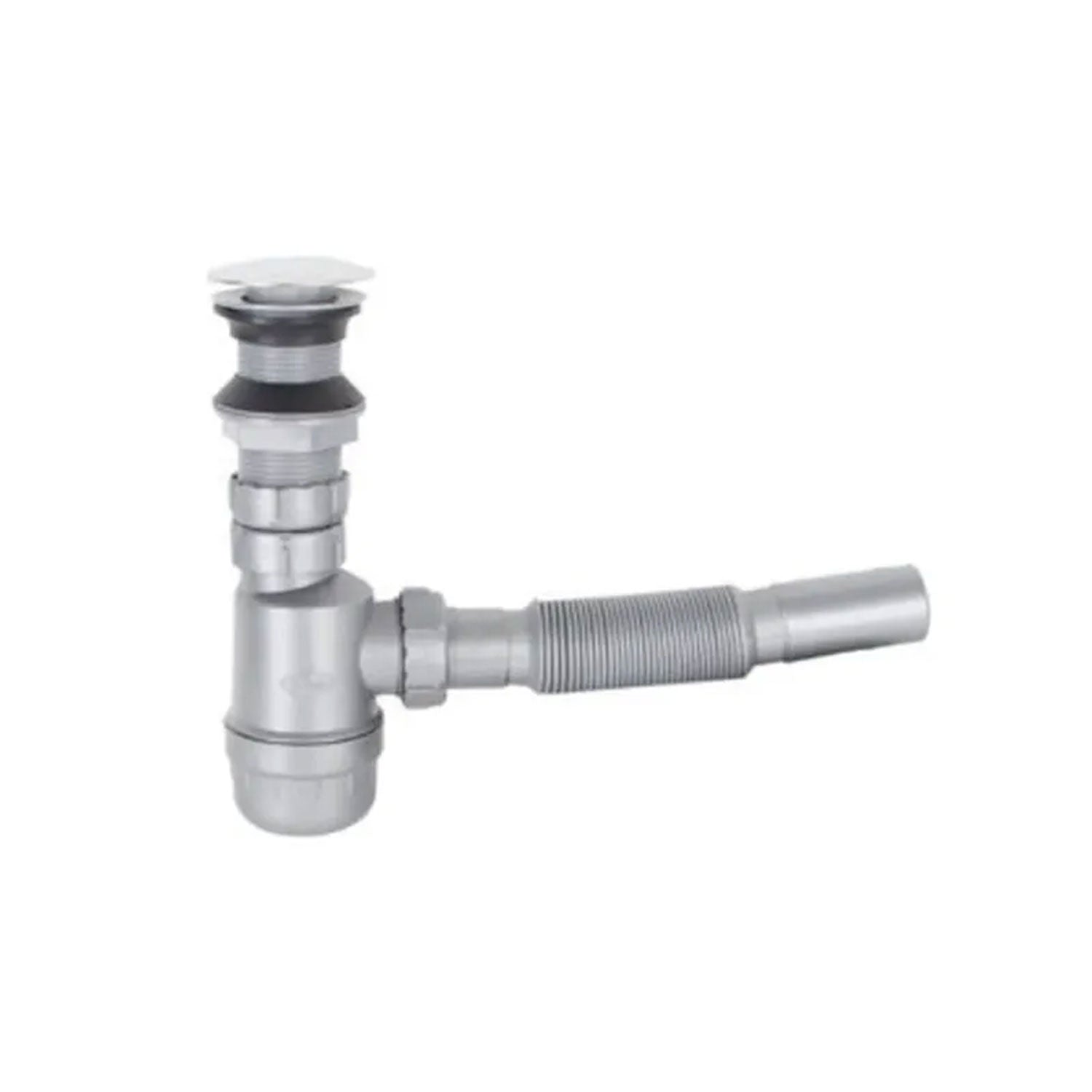 Donau Lavabo Gideri / Lavabo Sifonu Ø32mm Stoplu Pop-up Gri Taslı - 321-112
