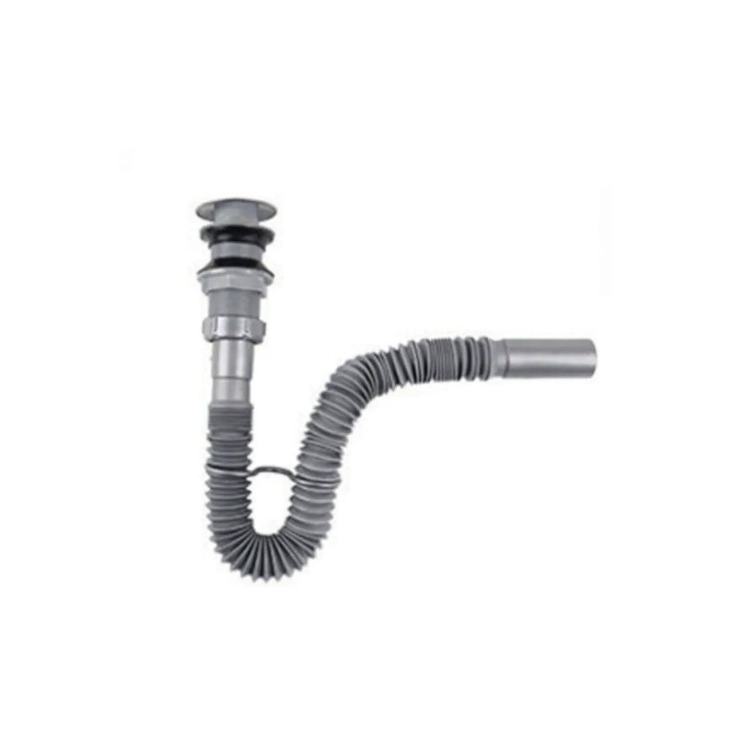 Donau Lavabo Gideri / Lavabo Sifonu Ø32mm Stoplu Pop-up Gri Körüklü - 321-325