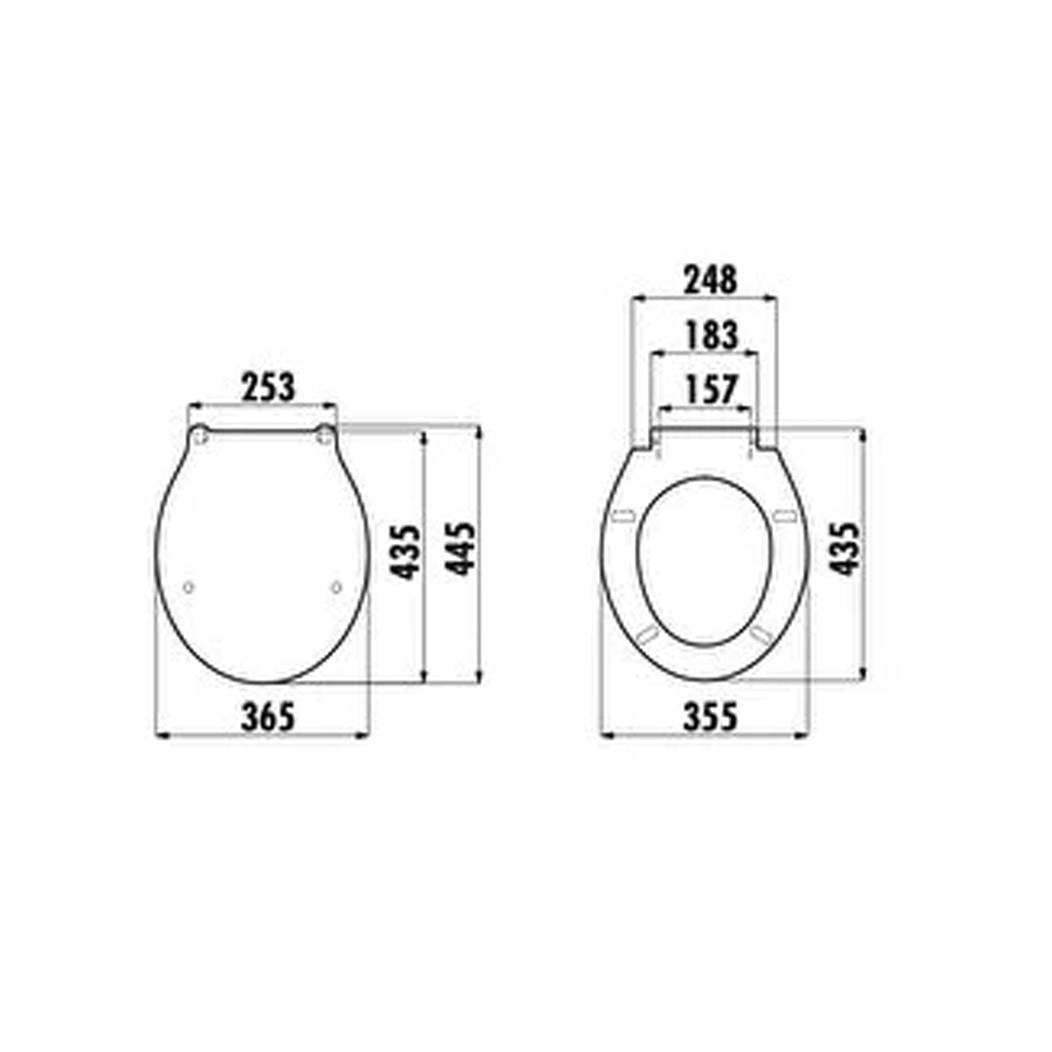 Creavit Basic Thermoplast Plastik Menteşeli Klozet Kapağı - KC0001.01
