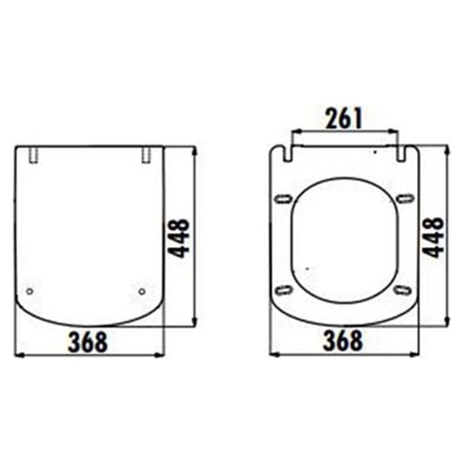 Creavit Elegant Duroplast Yavaş Kapanan Klozet Kapağı Beyaz - KC1103.01