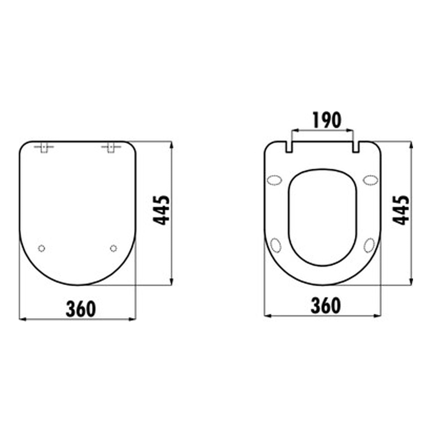 Creavit Tefen Duroplast Yavaş Kapanan Klozet Kapağı Beyaz - KC2203.01