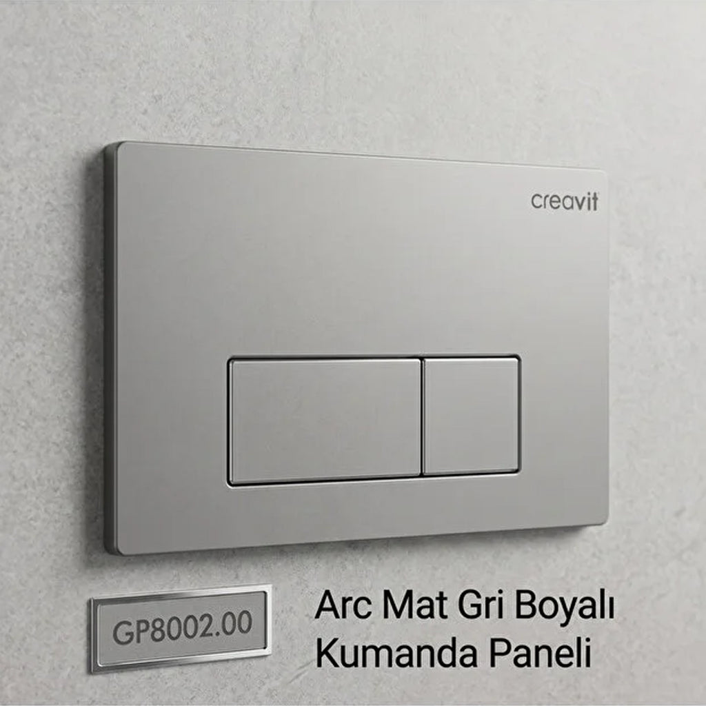 Creavit Hela Taşı Uyumlu Gömme Rezervuar GR5006 + Kumanda Paneli GP8002.00