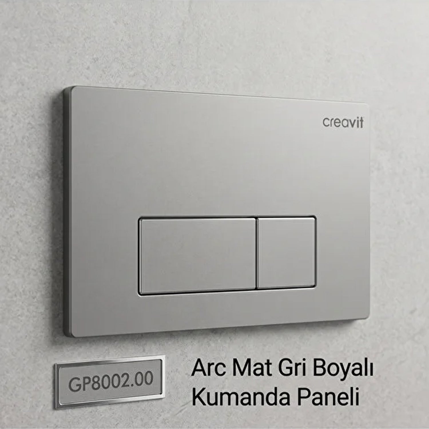 Creavit Hela Taşı Uyumlu Gömme Rezervuar GR5006 + Kumanda Paneli GP8002.00