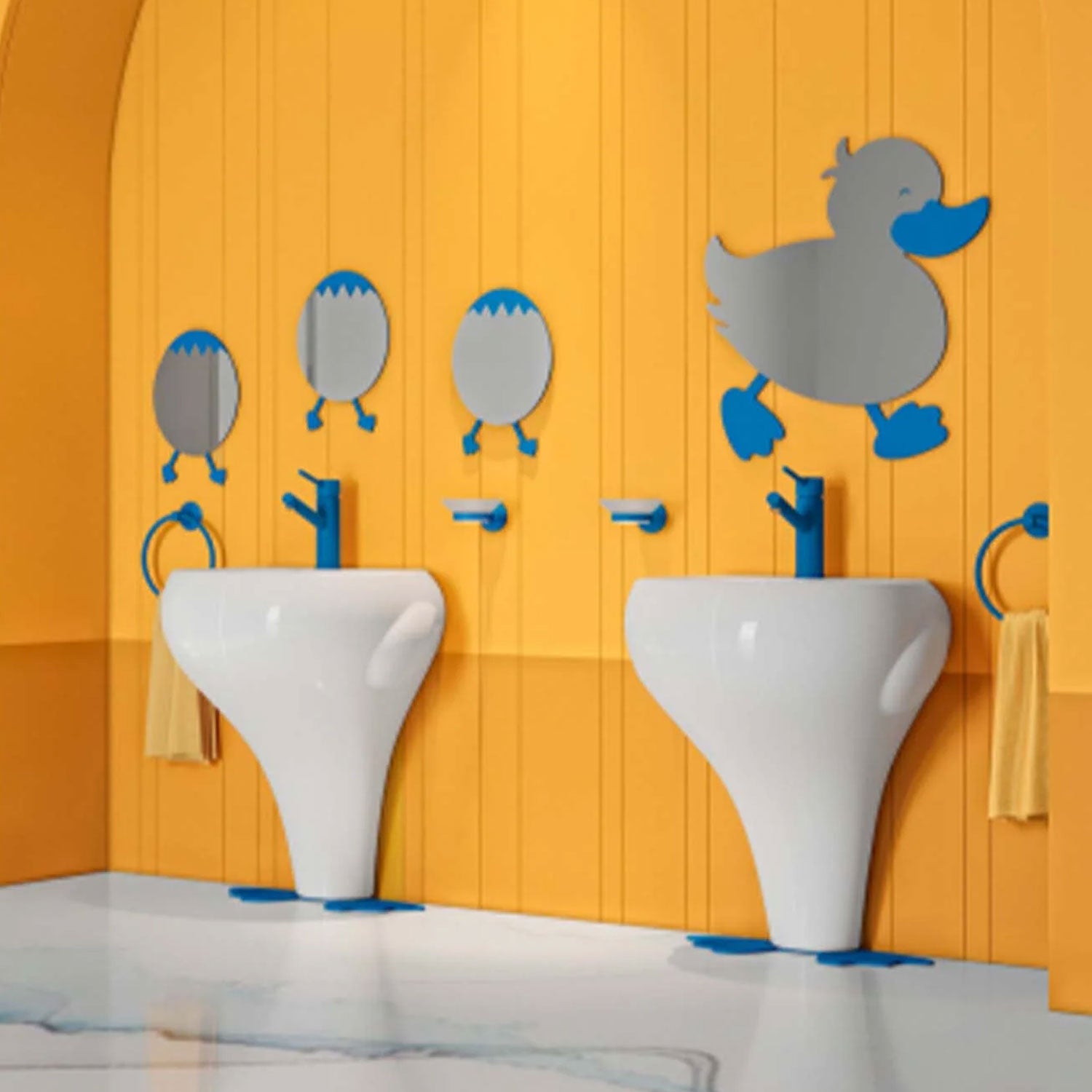 Creavit Ducky Ficus Lavabo Armatürü Mavi - FC1198B