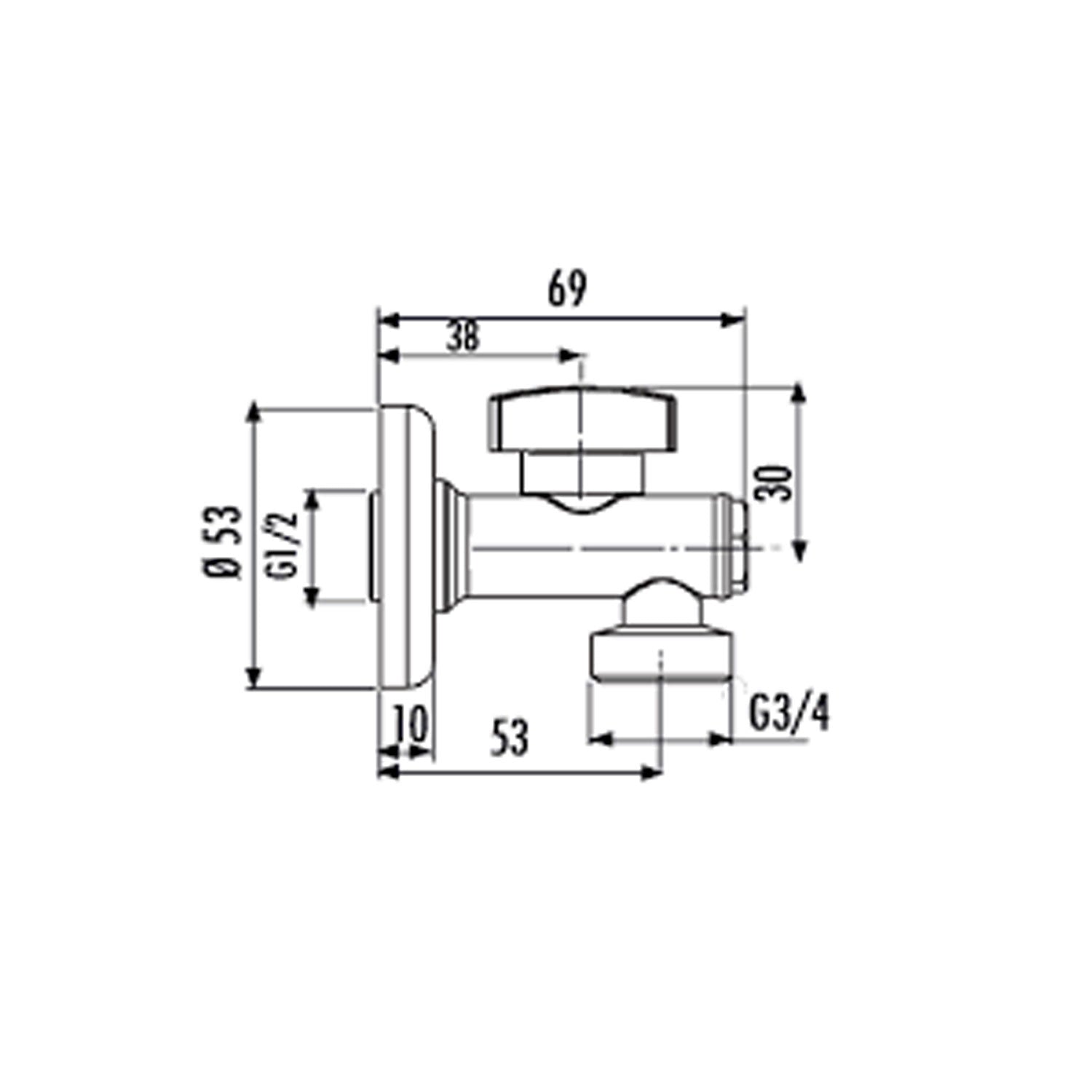 Creavit Çamaşır Musluğu Filtreli 1/2-3/4 (Krom) - FTC406