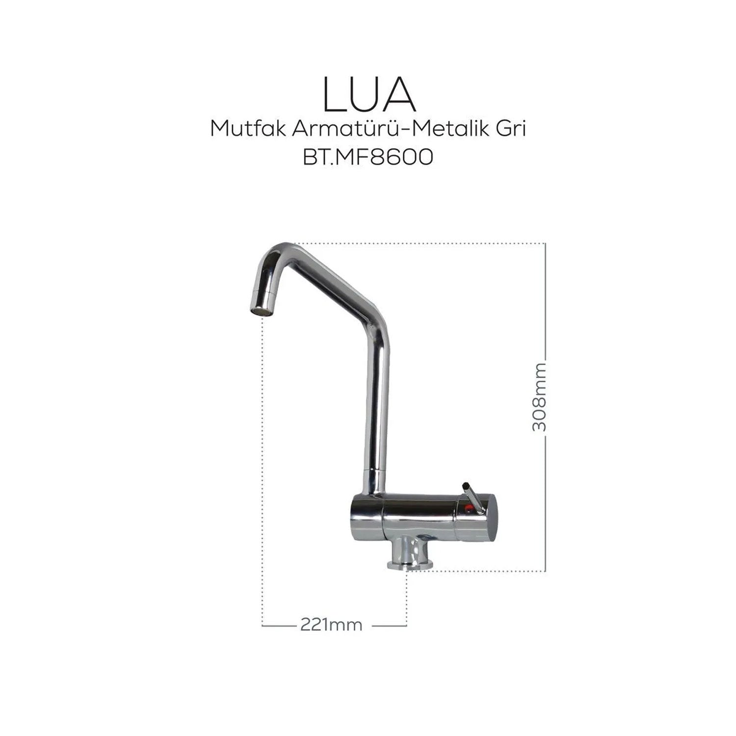 Creavit Lua Mutfak Armatürü Krom - MF8600