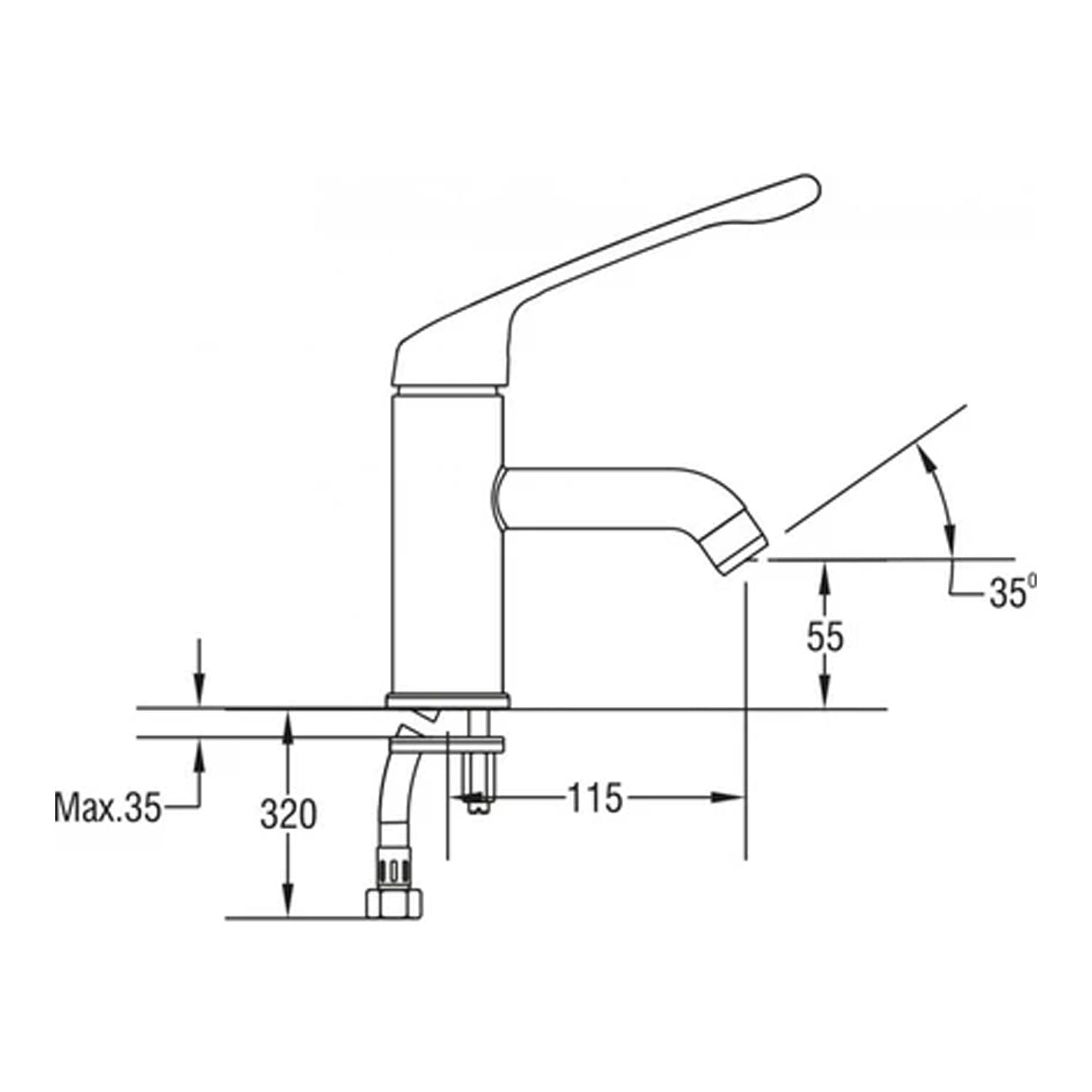 NSK Medikal Lavabo Bataryası Krom - N2841002