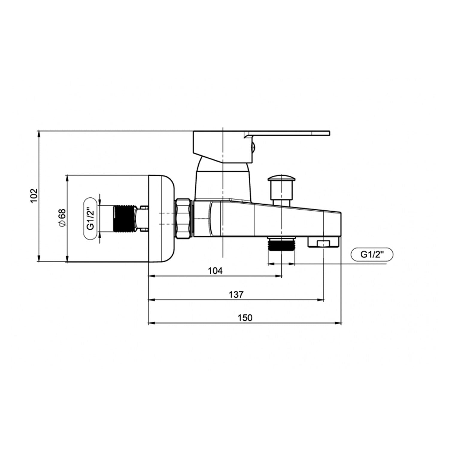 NSK Molera Banyo Bataryası Krom - N2033502