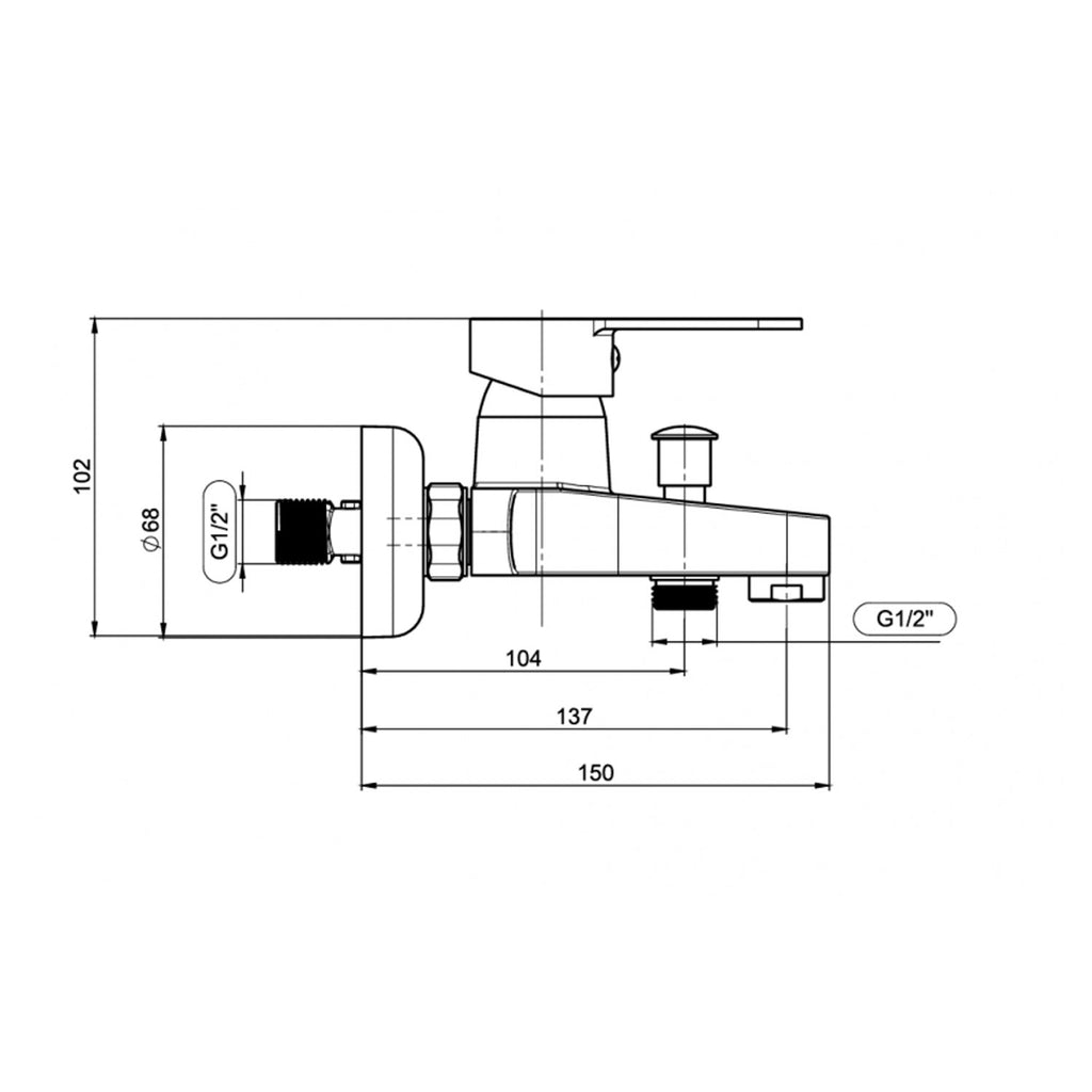 NSK Molera Banyo Bataryası Krom - N2033502