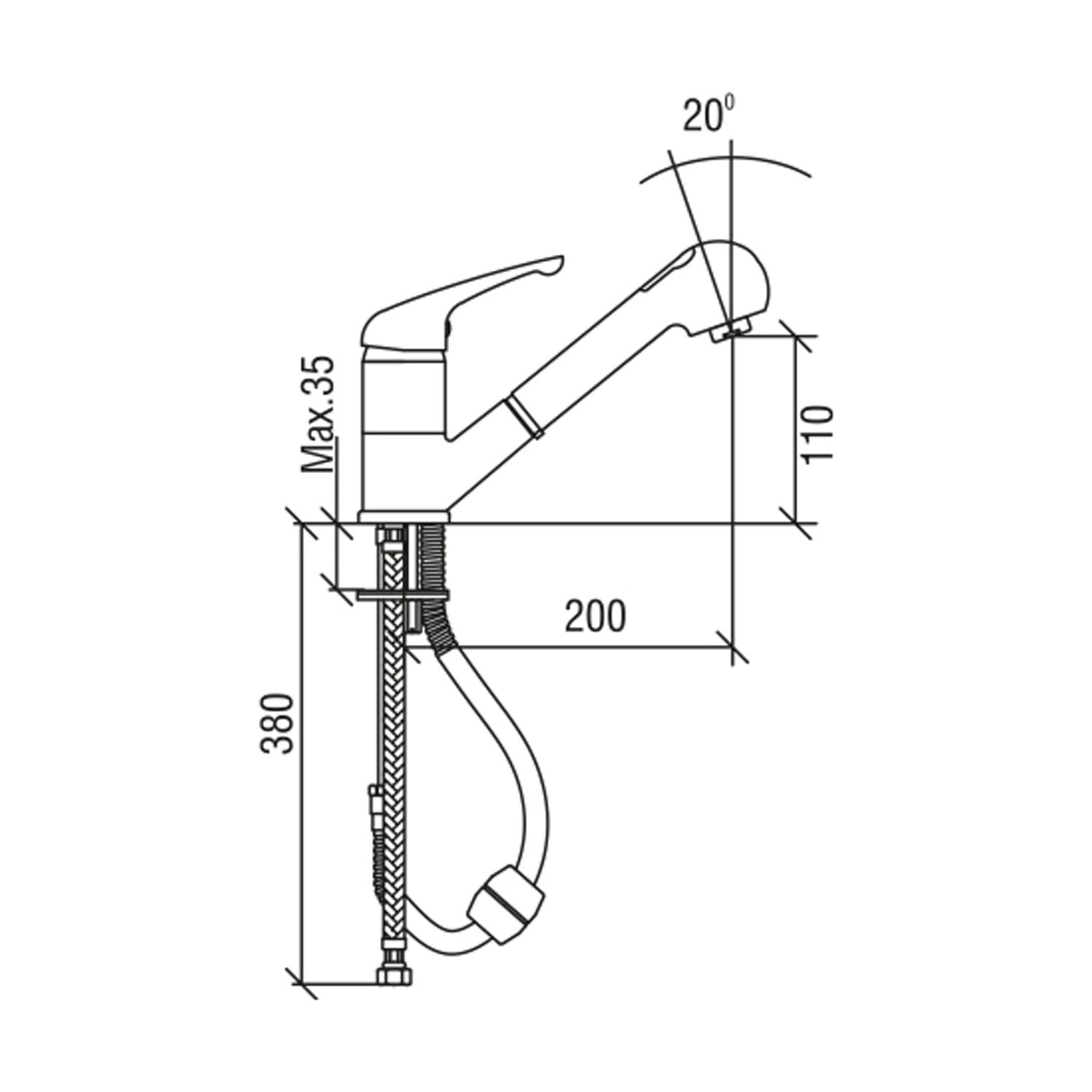NSK Döner Eviye Bataryası(Berber Bataryası) Krom - N2040202