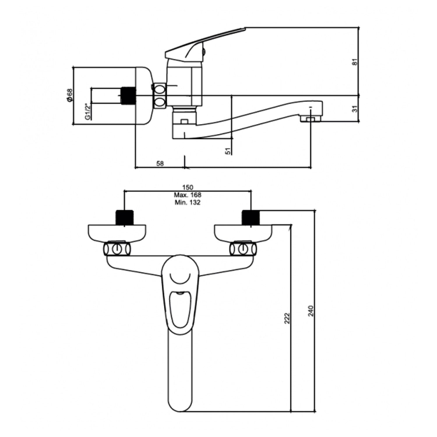 NSK Trento Aplike Eviye Bataryası Krom - N2051402