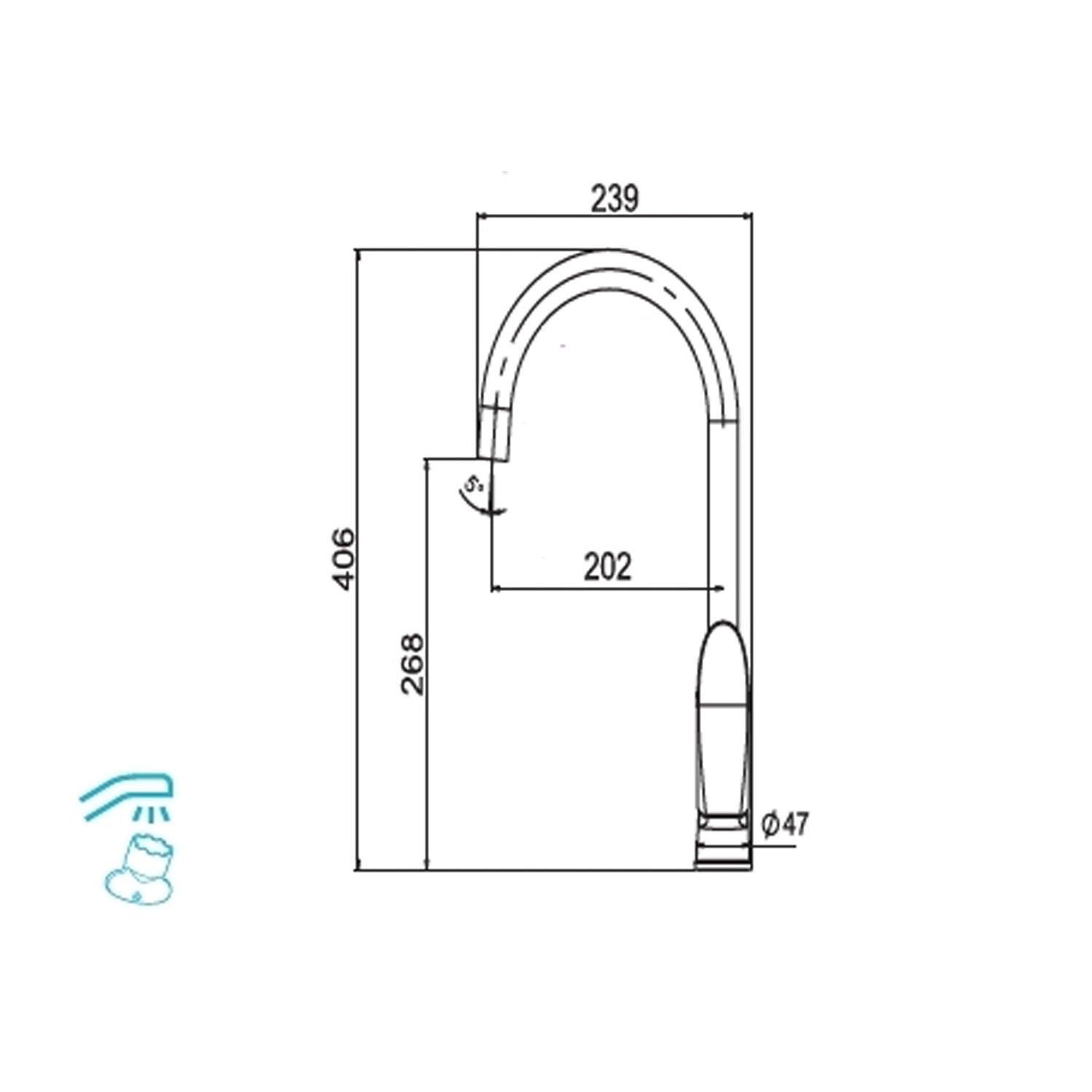 NSK Lisera Eviye Bataryası Krom - N2068502