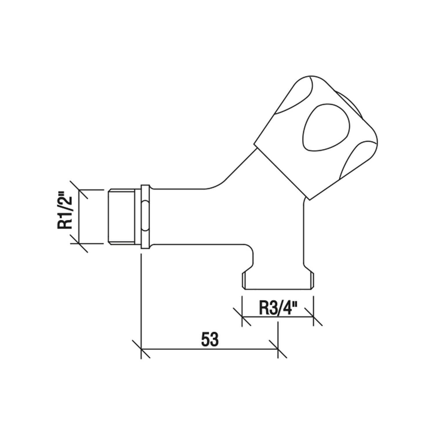 NSK Çamaşır Musluğu Krom - N2420102