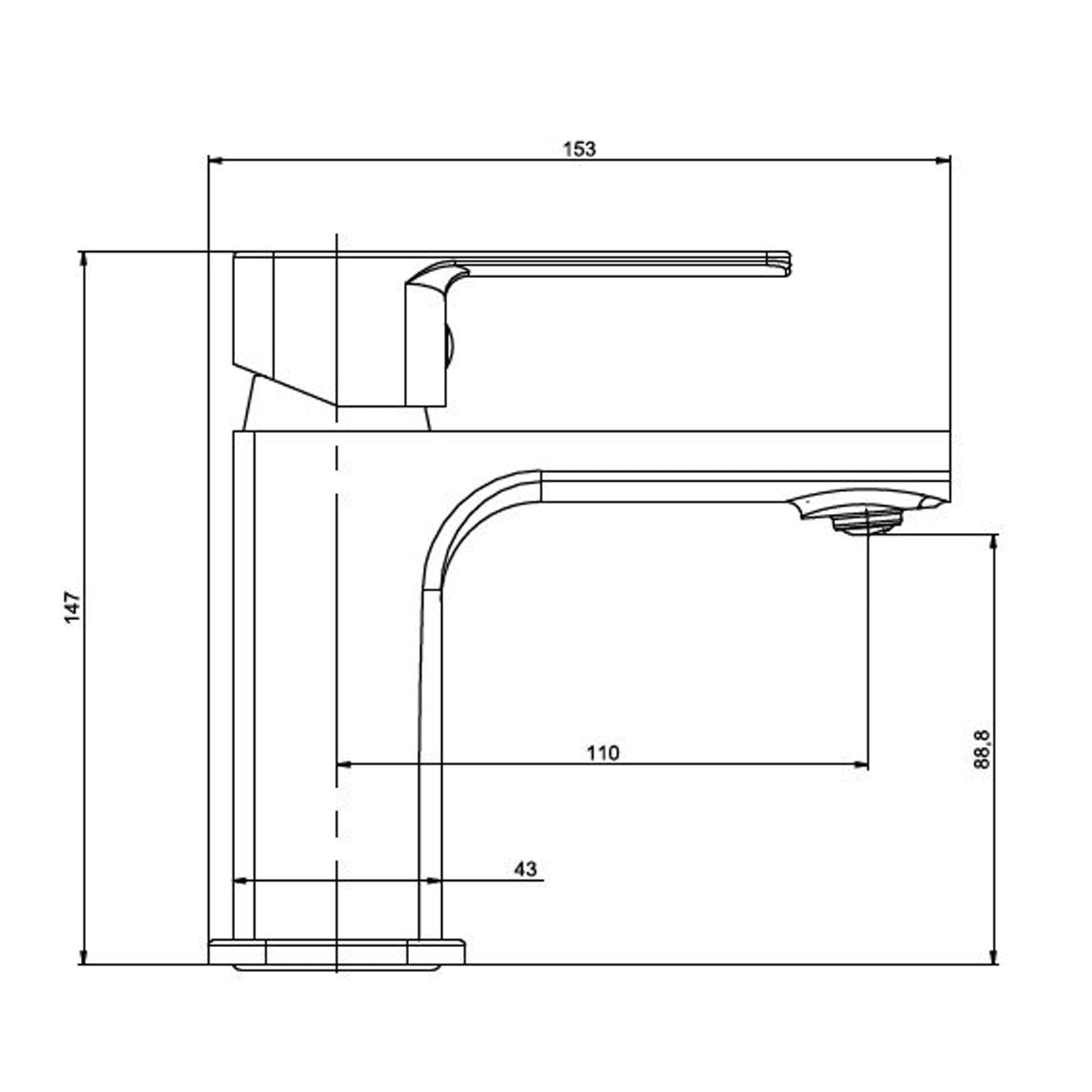 NSK Geo Lavabo Bataryası Krom - N3014902