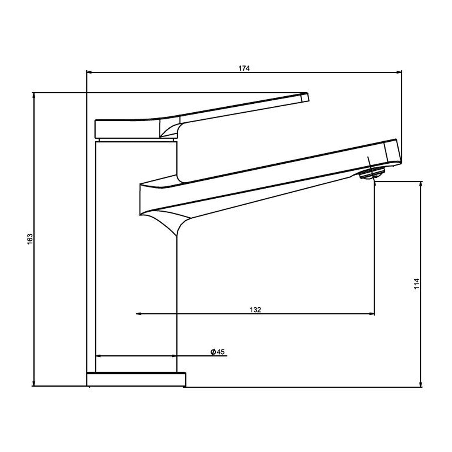 NSK Nobia Pro Lavabo Bataryası Krom - N3015402