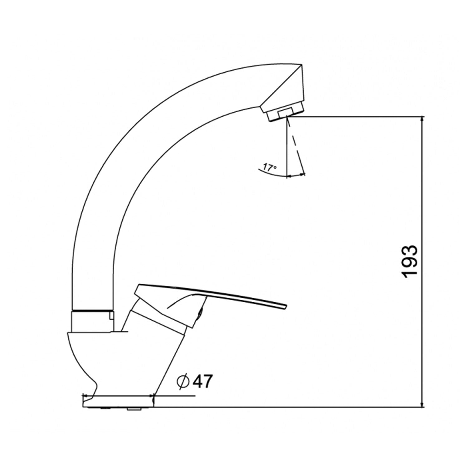 NSK Trento Kuğu Lavabo Bataryası Krom - N3019902