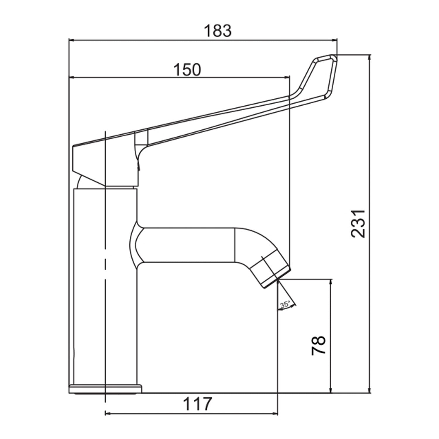 NSK Medikal Lavabo Bataryası Krom - N4014802