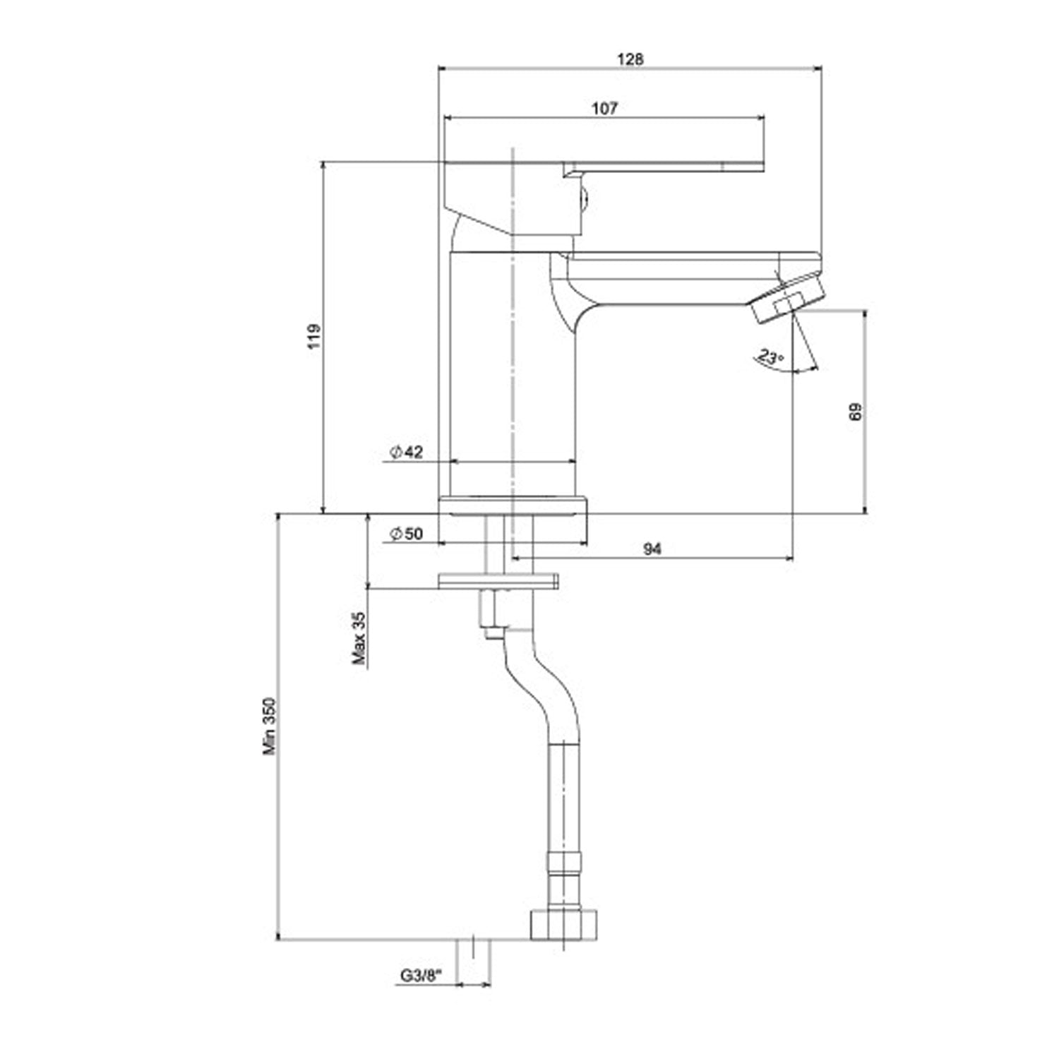 NSK Molera Tek Su Girişli Lavabo Bataryası - N4017602