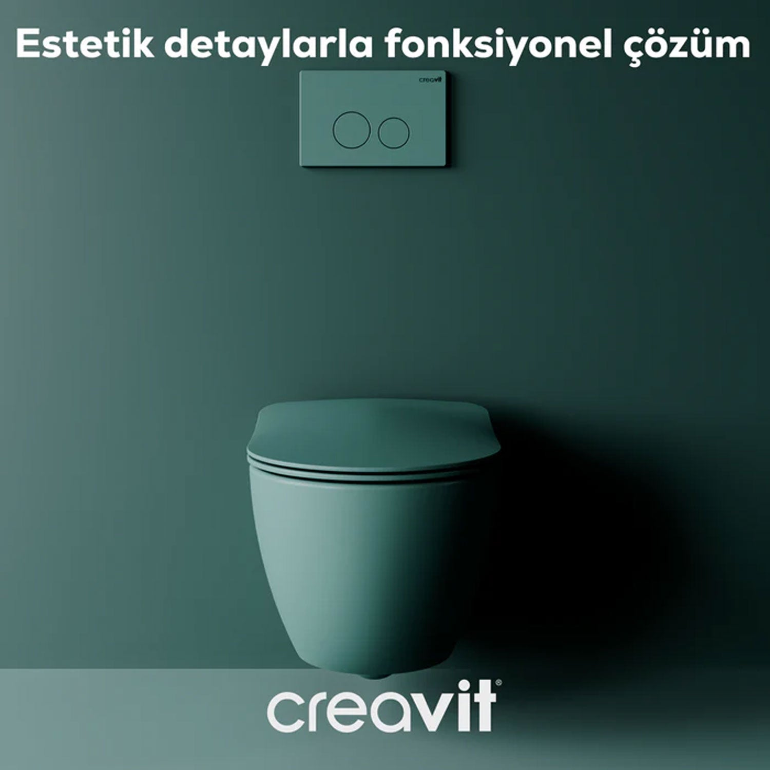Creavit Ara Kesme Valfi 1/2-1/2" Nil Yeşili - AC50L-NYL