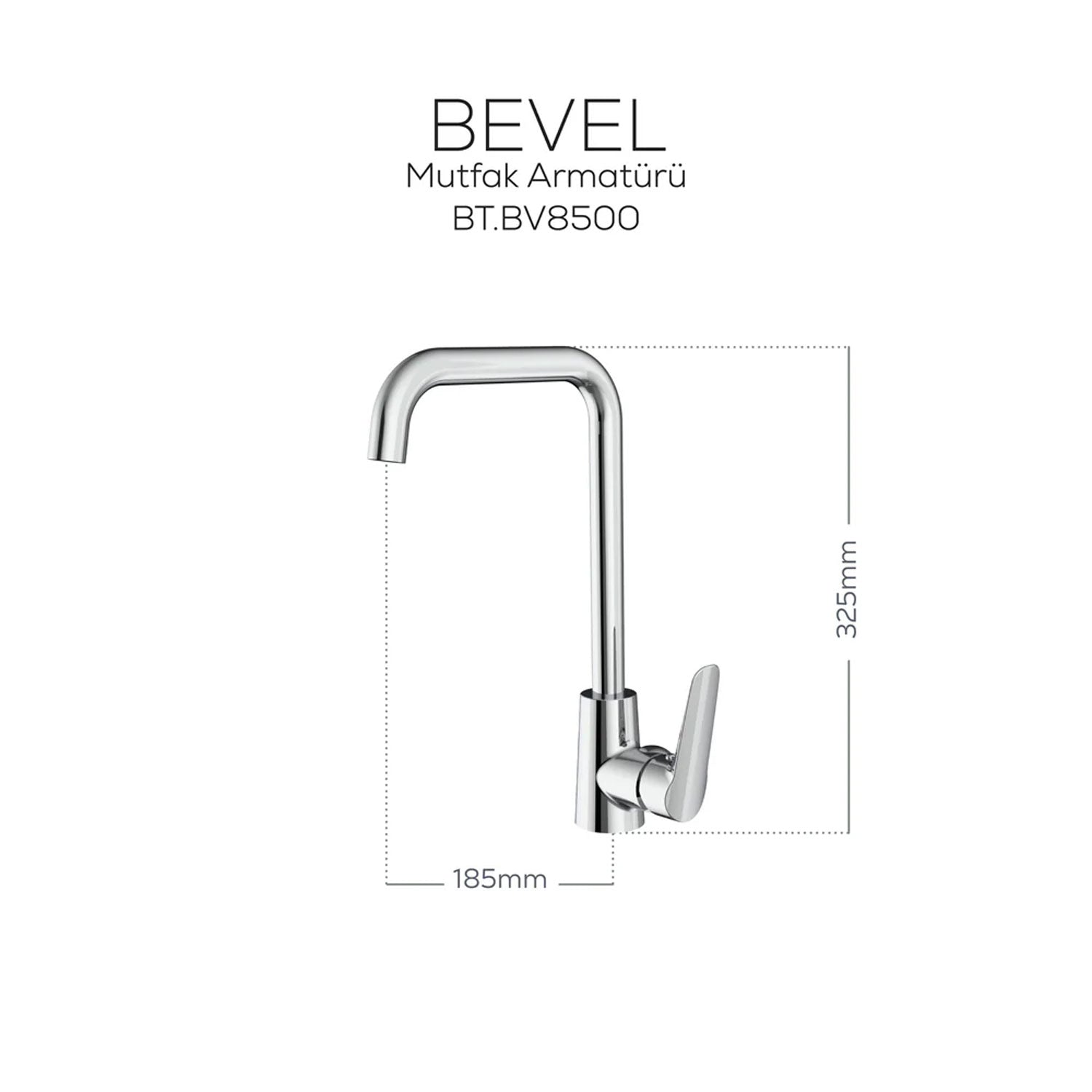 Creavit Bevel Mutfak Armatürü Krom - BV8500