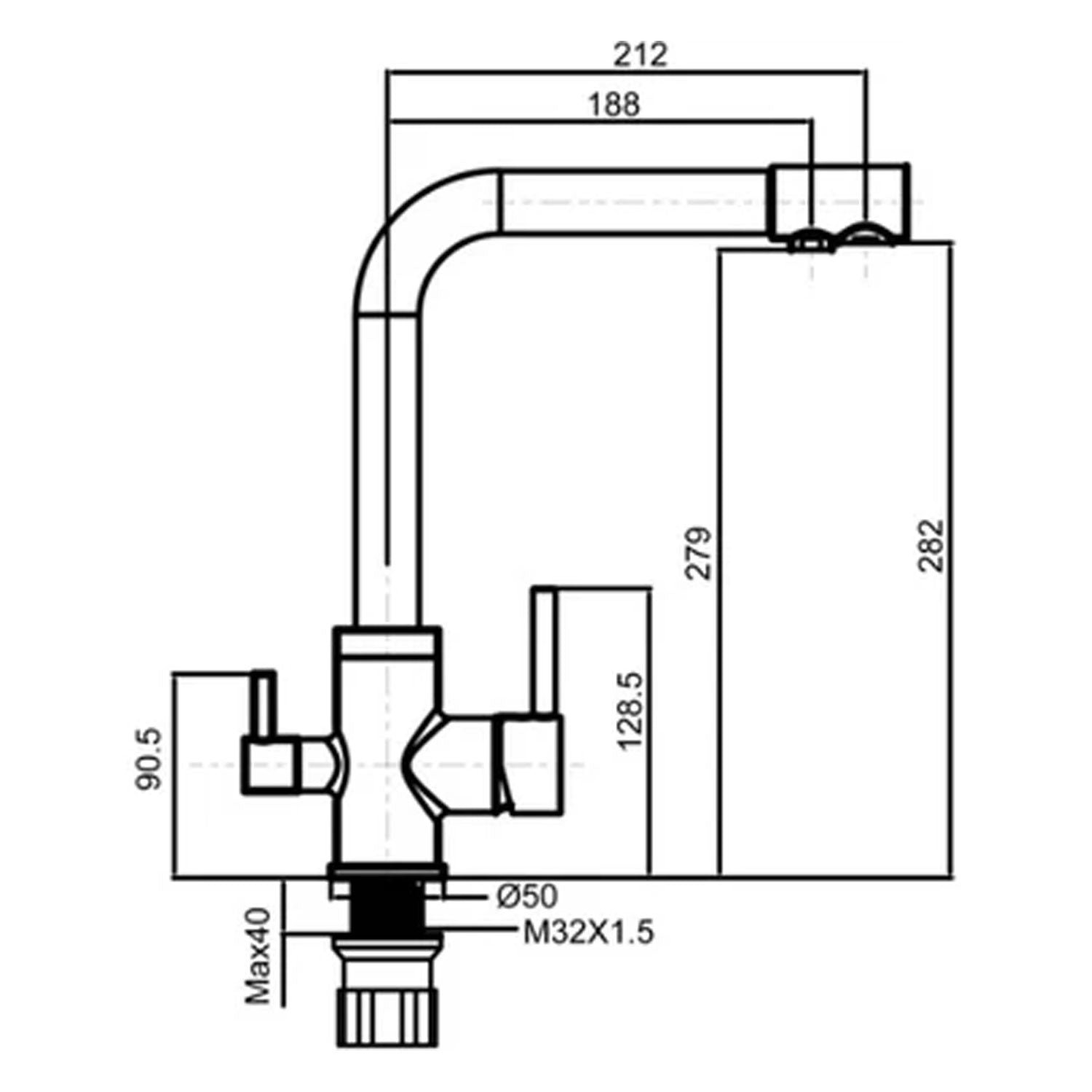 Creavit Su Arıtma Çıkışlı Mutfak Armatürü Krom - DW8700
