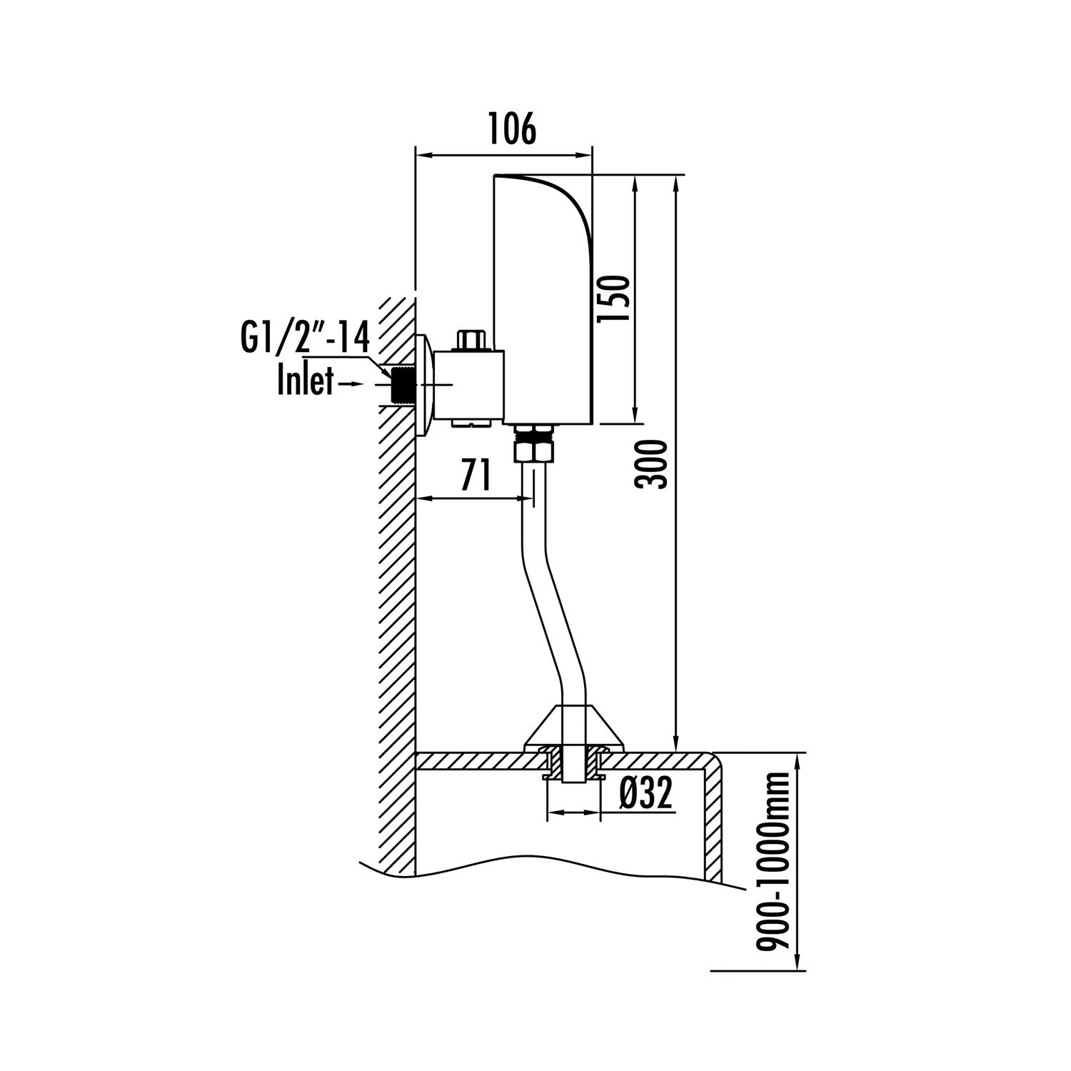 Creavit Fotoselli Üsten Girişli Pisuvar Yıkama Sistemi - ES3311