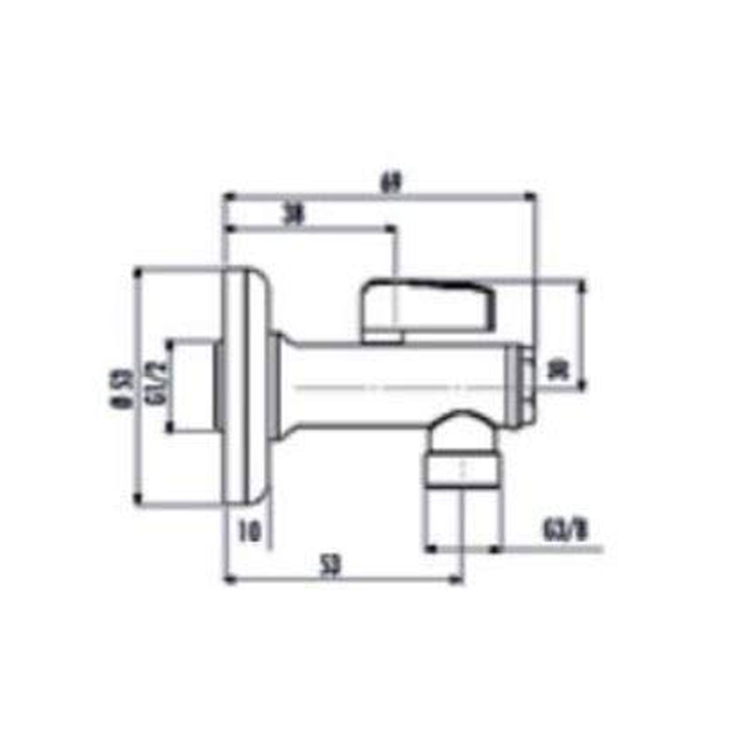 Creavit Ara Musluk Filtreli 1/2-3/8 (Kumlu) - FA002