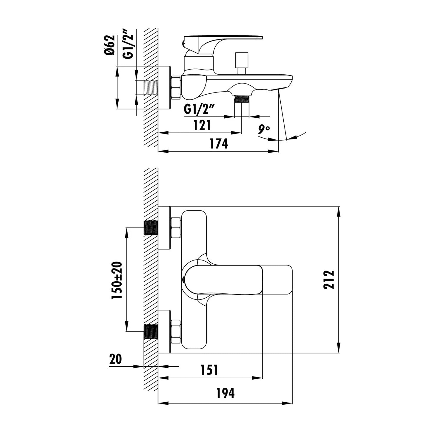 Creavit Faye Banyo Armatürü Krom - FY2500