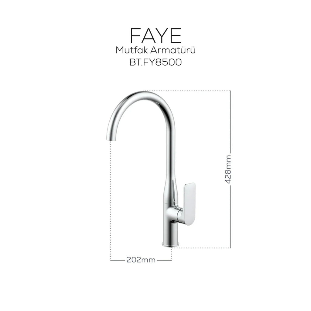 Creavit Faye Mutfak Armatürü Krom - FY8500