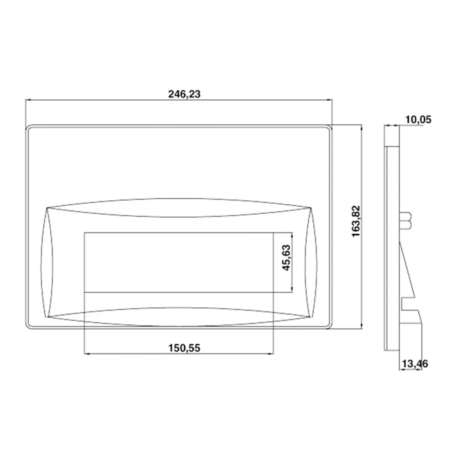 Creavit Ore Parlak Krom Kumanda Paneli - GP3004.00