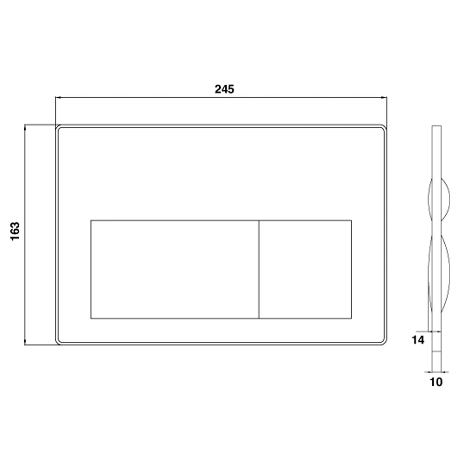 Creavit Arc Mat Gri Boyalı Kumanda Paneli - GP8002.00