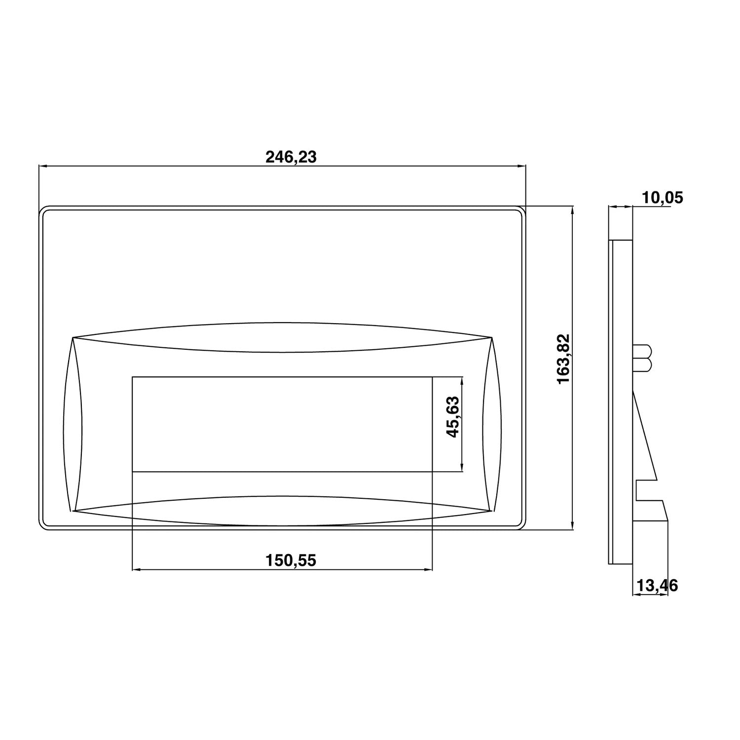 Creavit Arc Mat Antrasit Boyalı Kumanda Paneli - GP8002.04