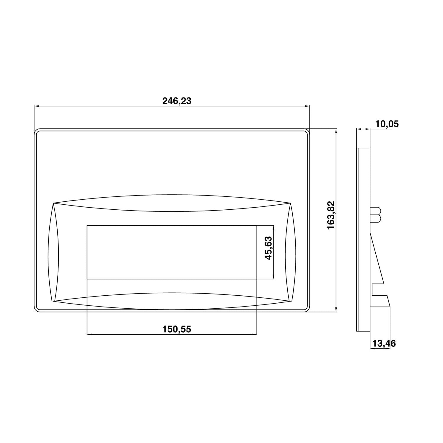 Creavit Arc Mat Cappucino Boyalı Kumanda Paneli - GP8002.06