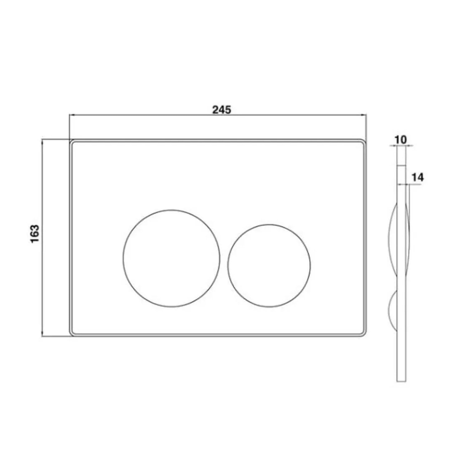 Creavit Terra Mat Gri Boyalı Kumanda Paneli - GP9002.00
