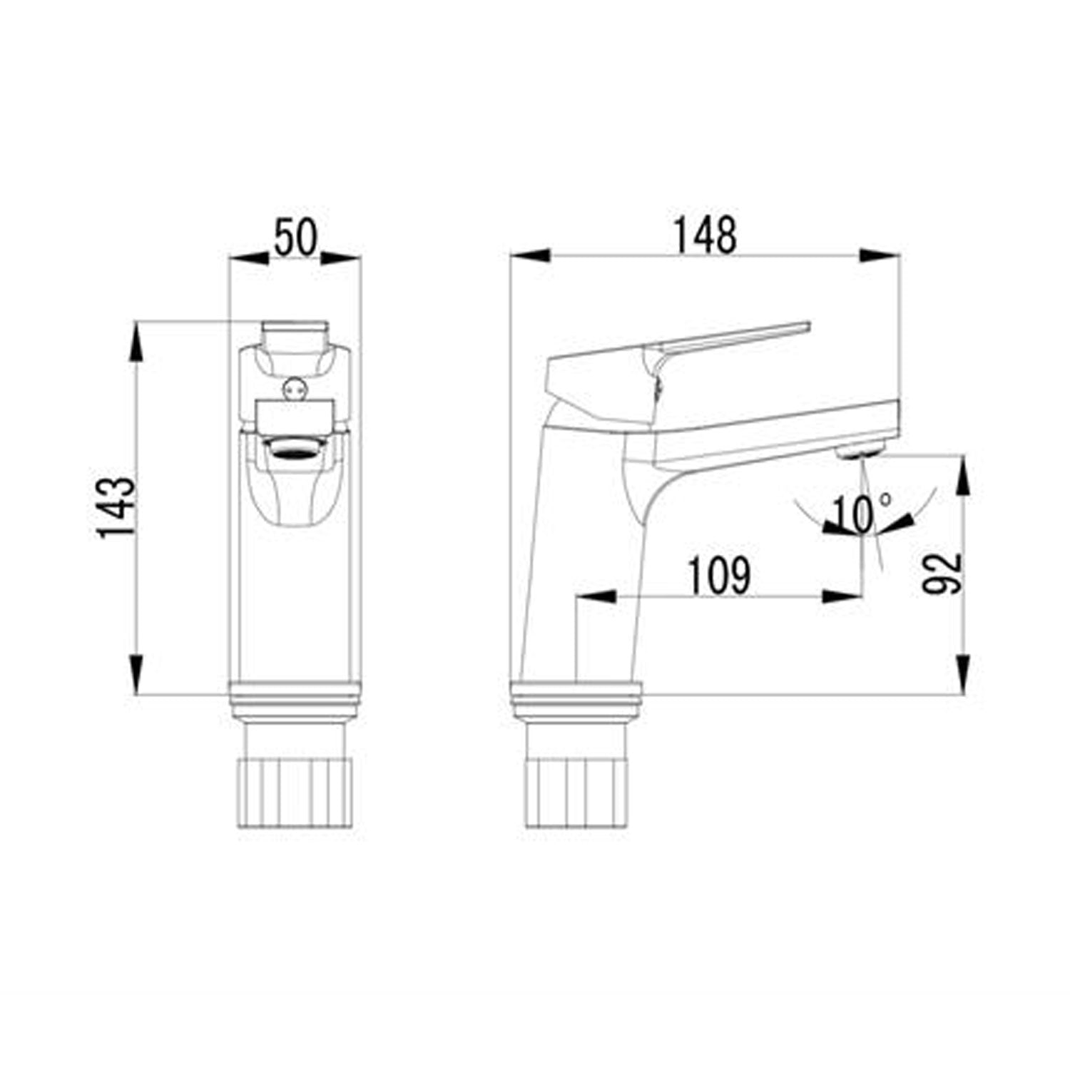 Creavit Luna Lavabo Armatürü Krom - LN1500