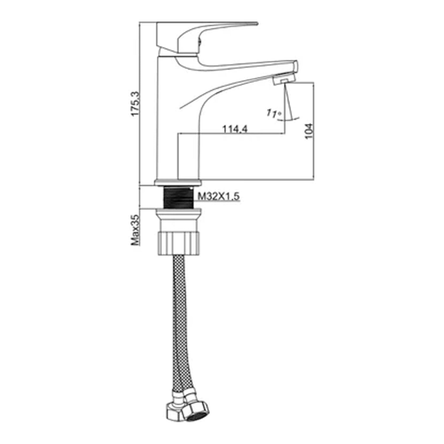Creavit Liva Lavabo Armatürü Krom - LV1500
