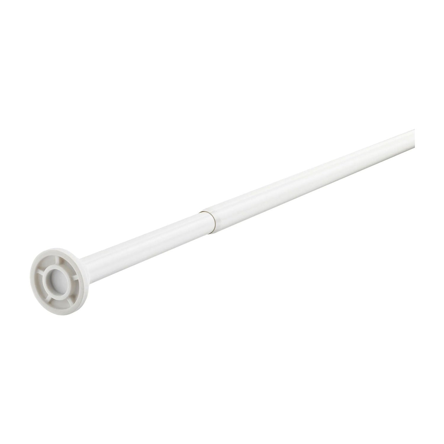 Düz Banyo Perdesi Borusu Kancaları Dahil 110cm Kapalı - 200cm Açık