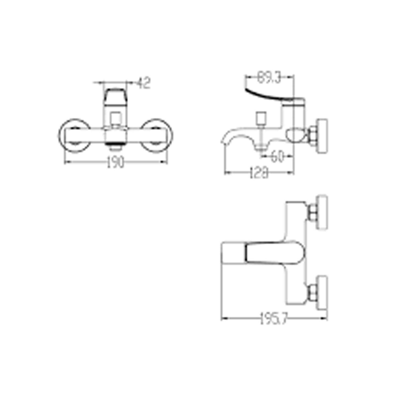 Creavit Ritmo Banyo Armatürü Krom - RT2500