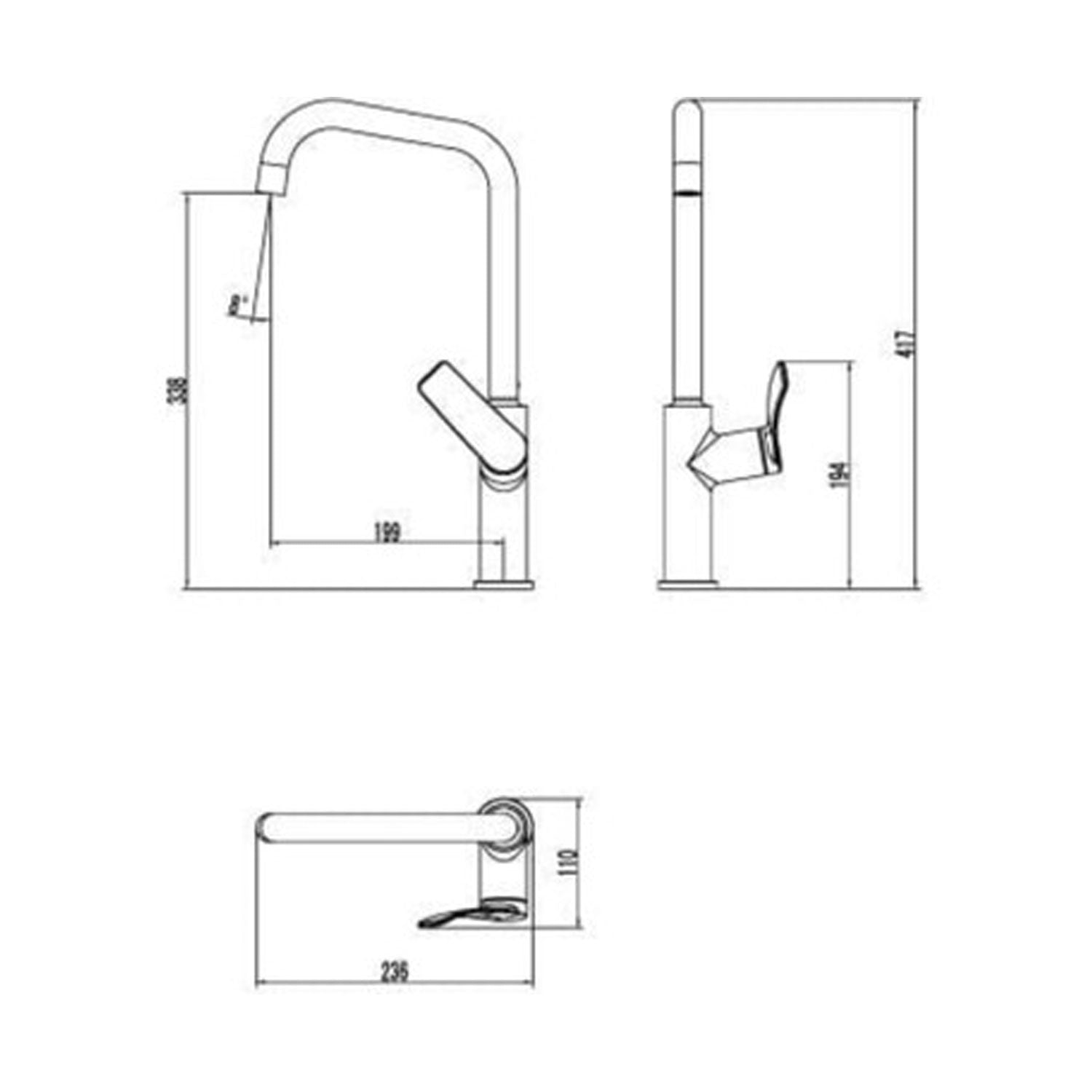 Creavit Ritmo Mutfak Armatürü Krom - RT8500