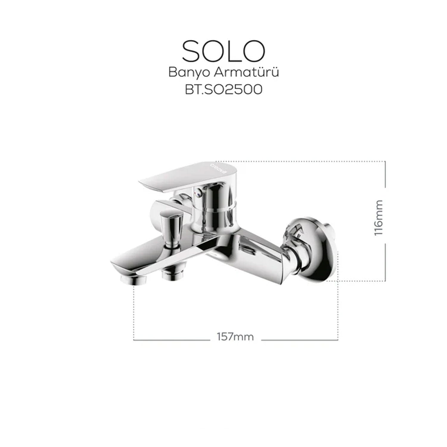 Creavit Solo Banyo Armatürü Krom - SO2500