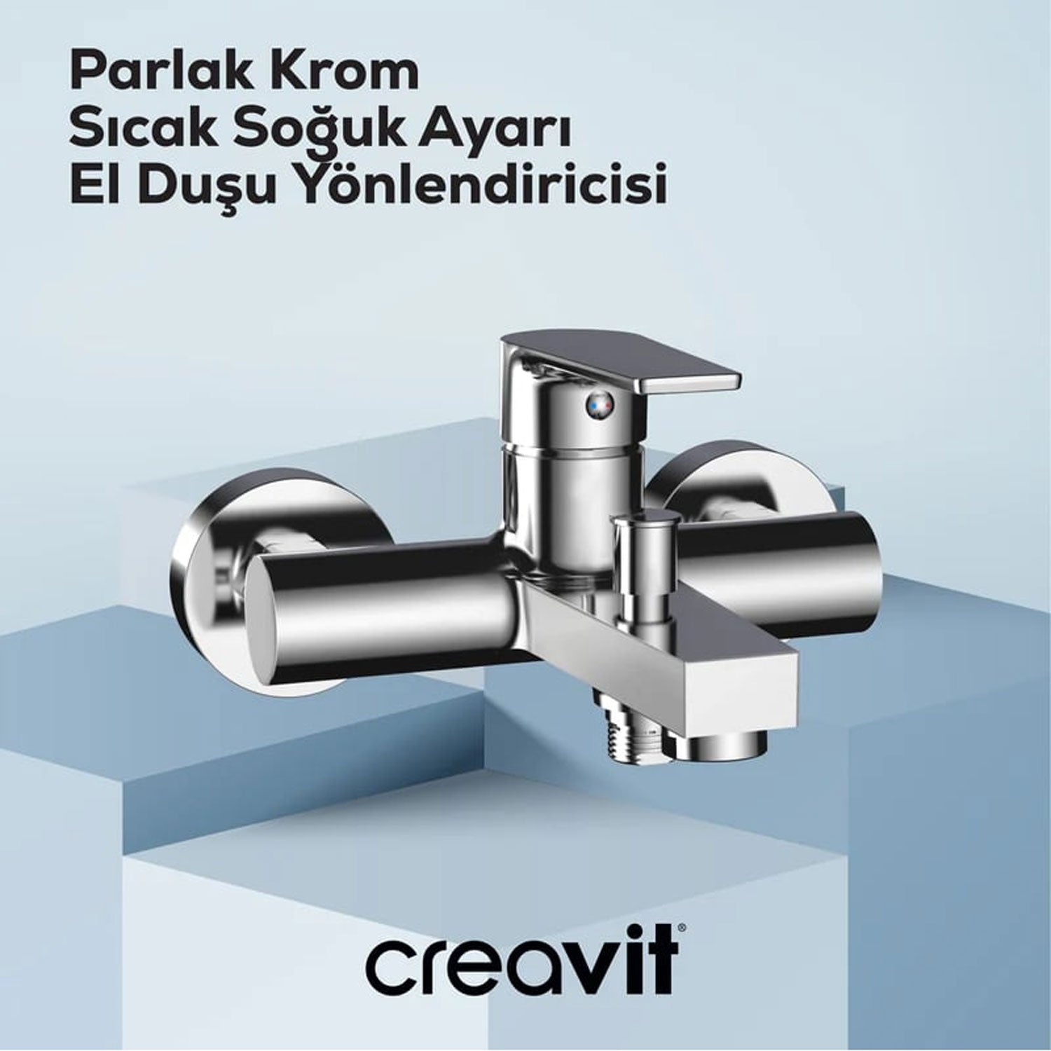 Creavit Sharp Banyo Armatürü Krom - SR2510
