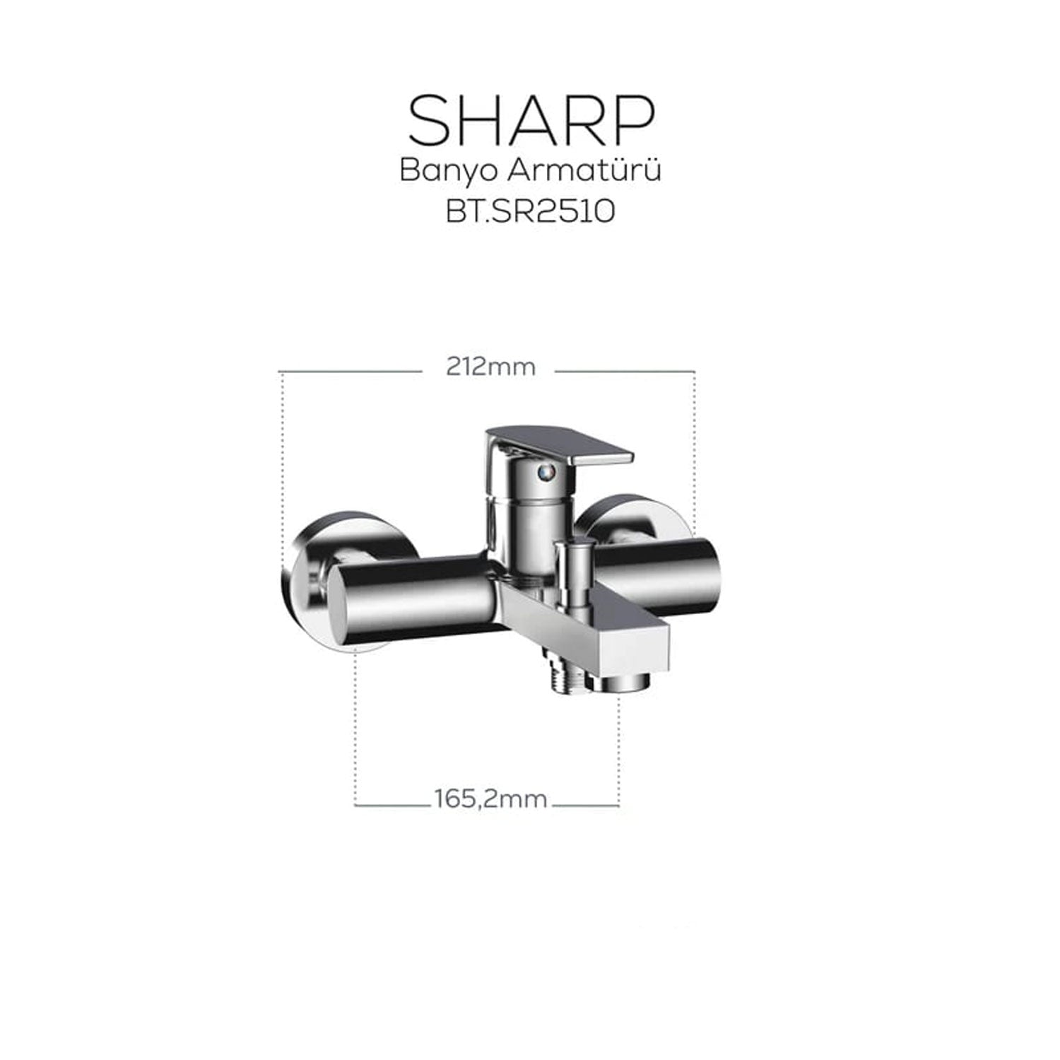 Creavit Sharp Banyo Armatürü Krom - SR2510