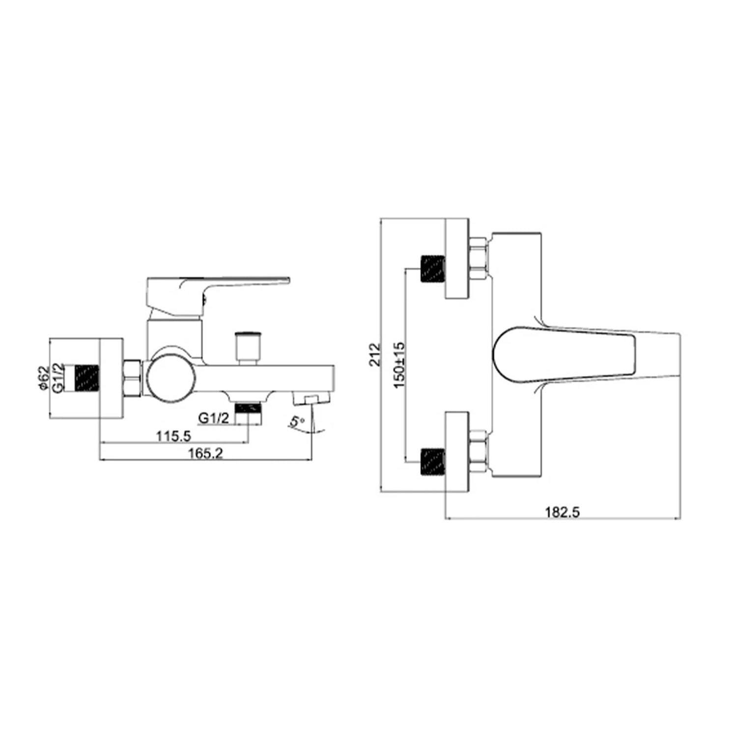 Creavit Sharp Banyo Armatürü Krom - SR2510