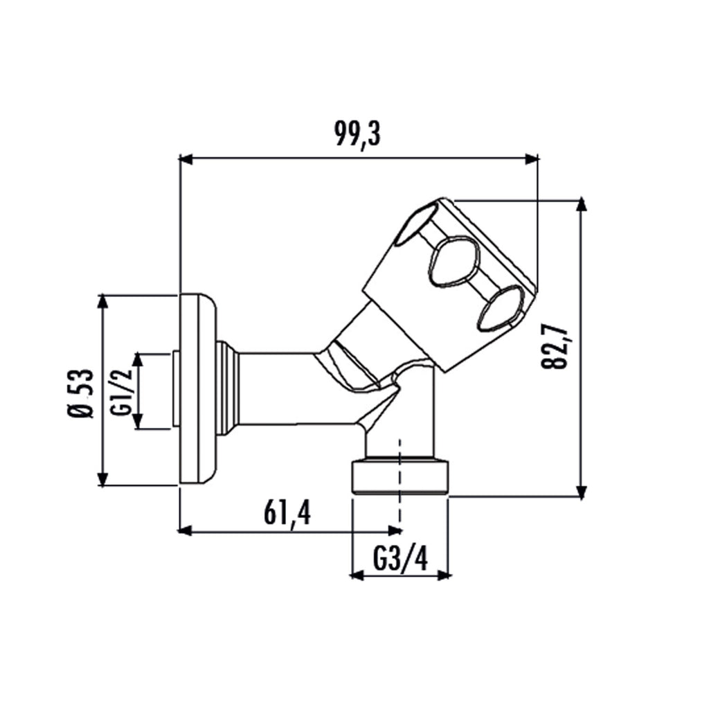 Creavit Çamaşır Musluğu 1/2-3/4 - T405C