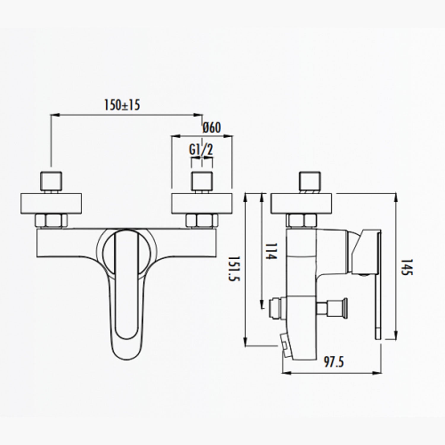 Creavit Vega Banyo Armatürü Krom - VG2840