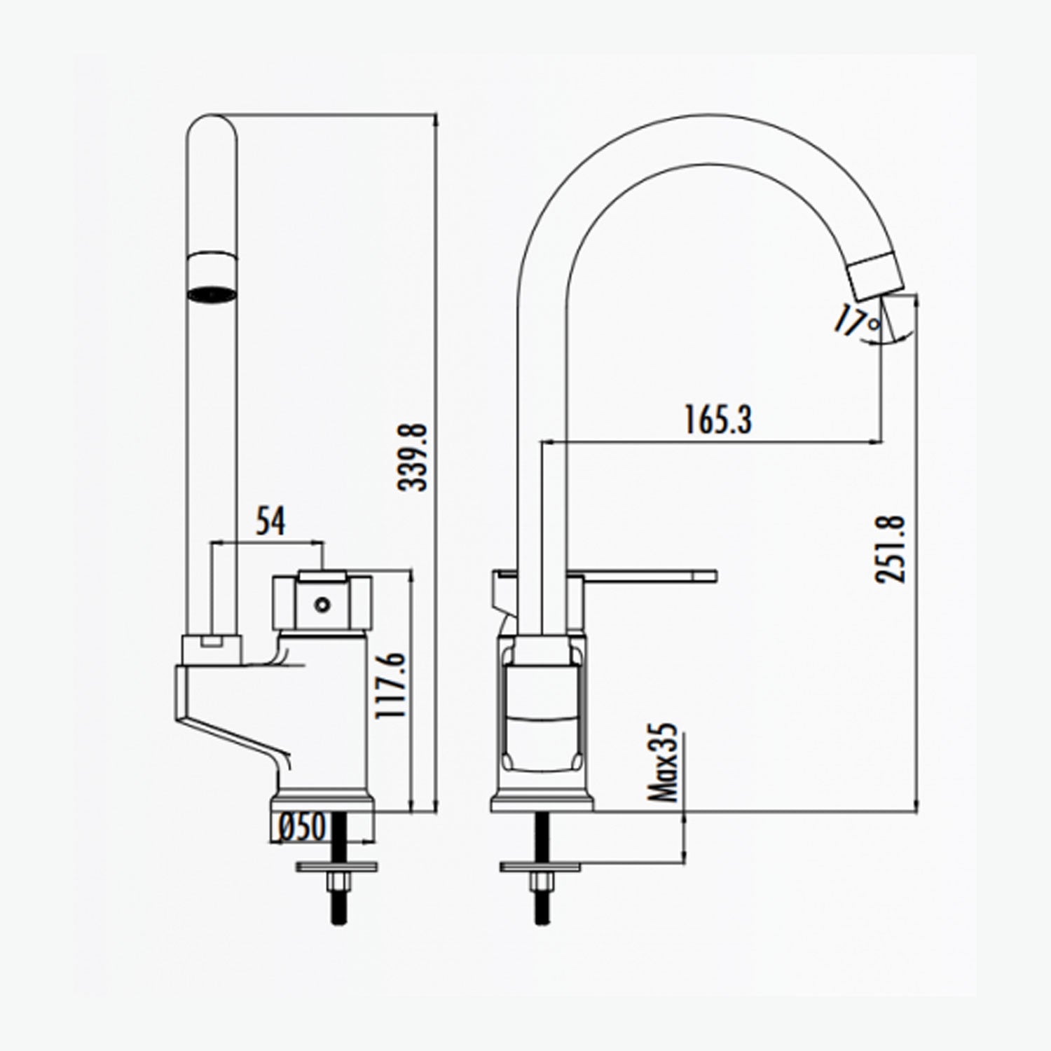 Creavit Vega Mutfak Armatürü Krom - VG8640